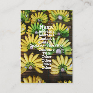 Cartão De Visita Banana do ovo do ~ da senhora Dedo Banana