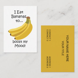 Cartão De Visita Banana Fruta Aumenta Meu Humor Engraçado