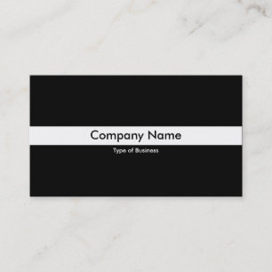 Cartão De Visita Banda branca - Preto