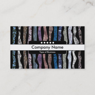 Cartão De Visita Banda central 5 pontos - faixas minerais