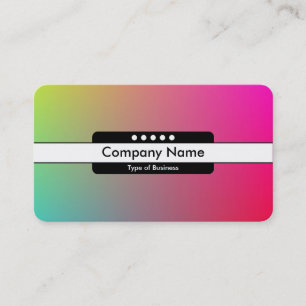 Cartão De Visita Banda central 5 pontos - Gradiente Y,M,B,R,