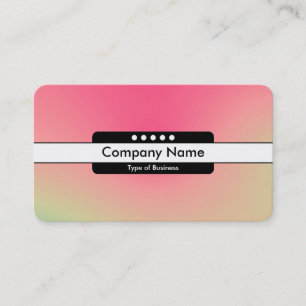 Cartão De Visita Banda central 5 pontos - Gradiente Y,M,B,R, Busin