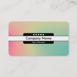 Cartão De Visita Banda central 5 pontos - Gradiente Y,M,B,R, Busin