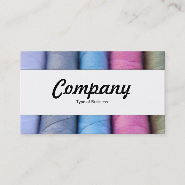 Cartão De Visita Banda central - bobinas de algodão (Frente)