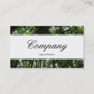 Cartão De Visita Banda central (borda) - Script - Woodland Canopy 0