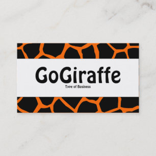 Cartão De Visita Banda central - GoGiraffe - Orange FF6600