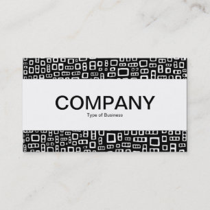 Cartão De Visita Banda central - Retângulos Abstrato