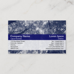 Cartão De Visita Banda de cores - Marinho Dp - outono azul