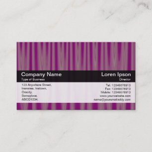 Cartão De Visita Banda de cores - Preto - Drapery Violet