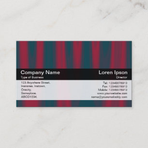 Cartão De Visita Banda de cores - Preto - Vermelho