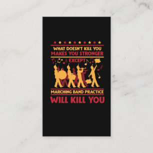 Cartão De Visita Banda de Marcha Hilária Tambor de Trompete Músic