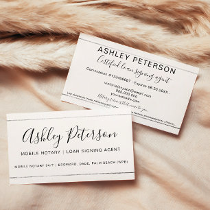 Cartão De Visita Banda de prata da tipografia pública Notária Móvel