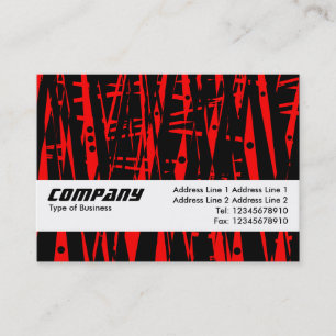 Cartão De Visita Banda de textura - Abstrato em vermelho e preto