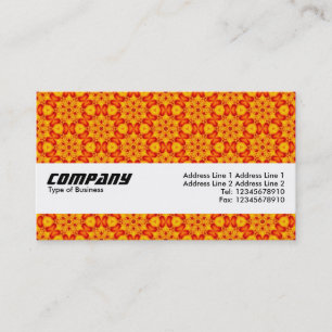 Cartão De Visita Banda de Textura - Padrão Terrazzo Laranja 04