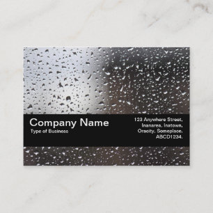 Cartão De Visita Banda de Textura V2 - Chuva em uma Janela