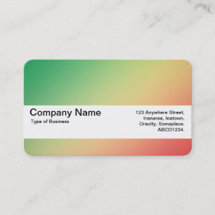 Cartão De Visita Banda de Textura V2 - Gradiente Grn, Yellw, Vermel