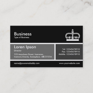 Cartão De Visita Banda dividida v2 Cinzas e Cinzas escuras