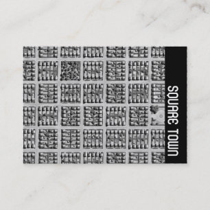 Cartão De Visita Banda lateral - Cidade quadrada