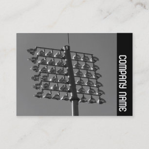 Cartão De Visita Banda lateral - Luzes de inundação (B&W)