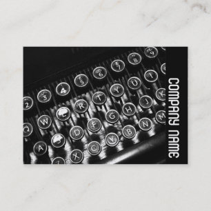 Cartão De Visita Banda Lateral - Máquina de Digitalização Vintage