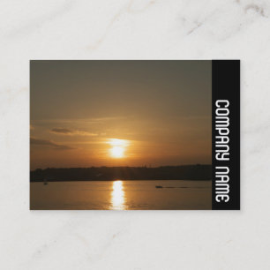Cartão De Visita Banda lateral - Sunset sobre o compartimento de Ca