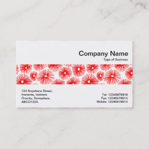 Cartão De Visita Banda média - 101115 - Vermelho em branco