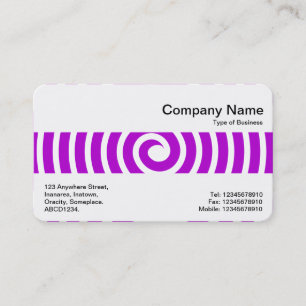 Cartão De Visita Banda Média - Espiral - Roxo