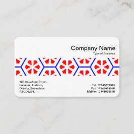 Cartão De Visita Banda Média - Flores Geométricas