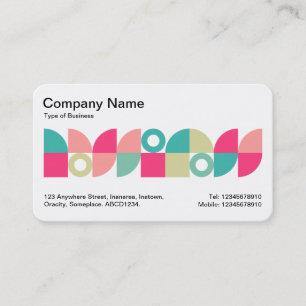 Cartão De Visita Banda Média Geométrica v1