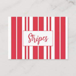 Cartão De Visita Bandas brancas vermelhas litorais