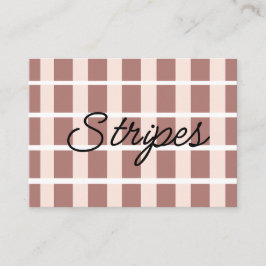 Cartão De Visita Bandas cor-de-rosa castanhas