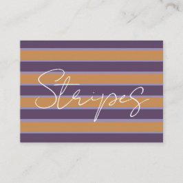 Cartão De Visita Bandas de laranja púrpura