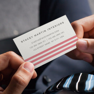 Cartão De Visita Bandas minimalistas do Chic Retro Vintage 70s 80s