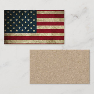 Cartão De Visita Bandeira Americana