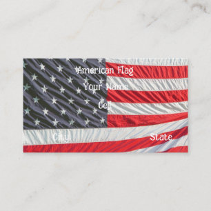 Cartão De Visita bandeira americana EUA