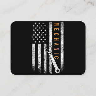 Cartão De Visita Bandeira Americana Mecânico