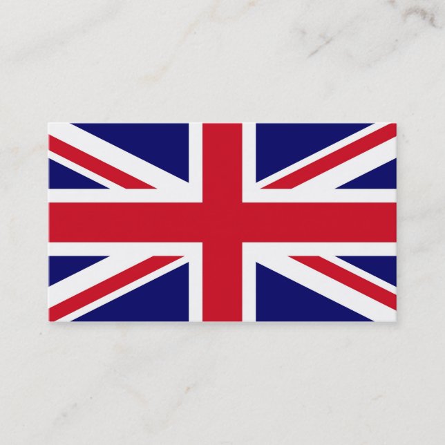 Cartão De Visita Bandeira Britânica (Frente)
