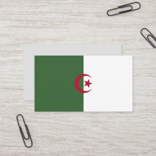 Cartão De Visita Bandeira da Argélia