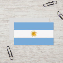 Cartão De Visita Bandeira da Argentina