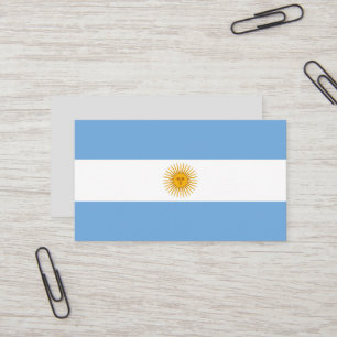 Cartão De Visita Bandeira da Argentina