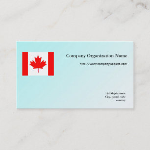 Cartão De Visita Bandeira da atividade internacional, fundo azul cl