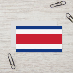 Cartão De Visita bandeira da Costa Rica