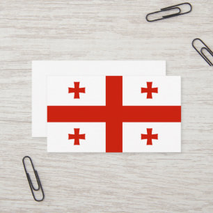 Cartão De Visita Bandeira da Geórgia