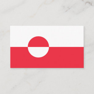 Cartão De Visita Bandeira da Gronelândia