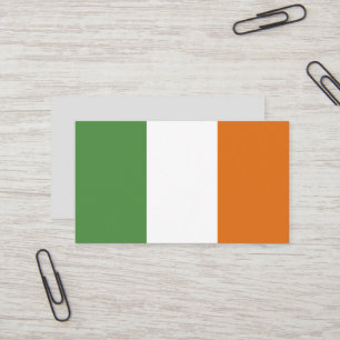 Cartão De Visita Bandeira da Irlanda