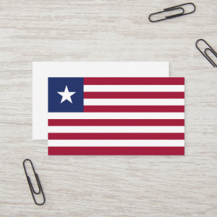 Cartão De Visita Bandeira da Libéria