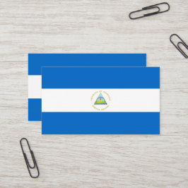 Cartão De Visita Bandeira da Nicarágua