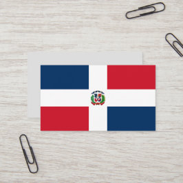 Cartão De Visita Bandeira da República Dominicana