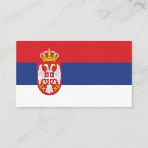 Cartão De Visita Bandeira da Sérvia