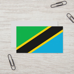 Cartão De Visita Bandeira da Tanzânia